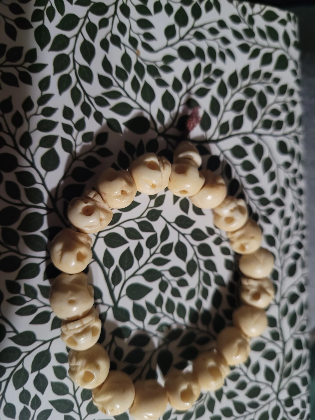 Skull bead bracelet