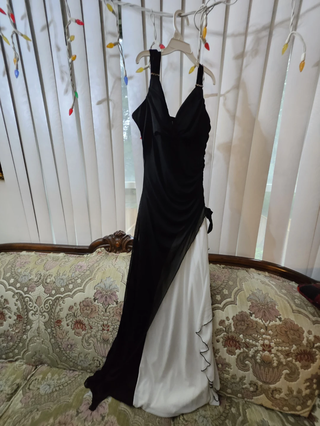 G.L.A.M. Black and White Asymmetrical Dress