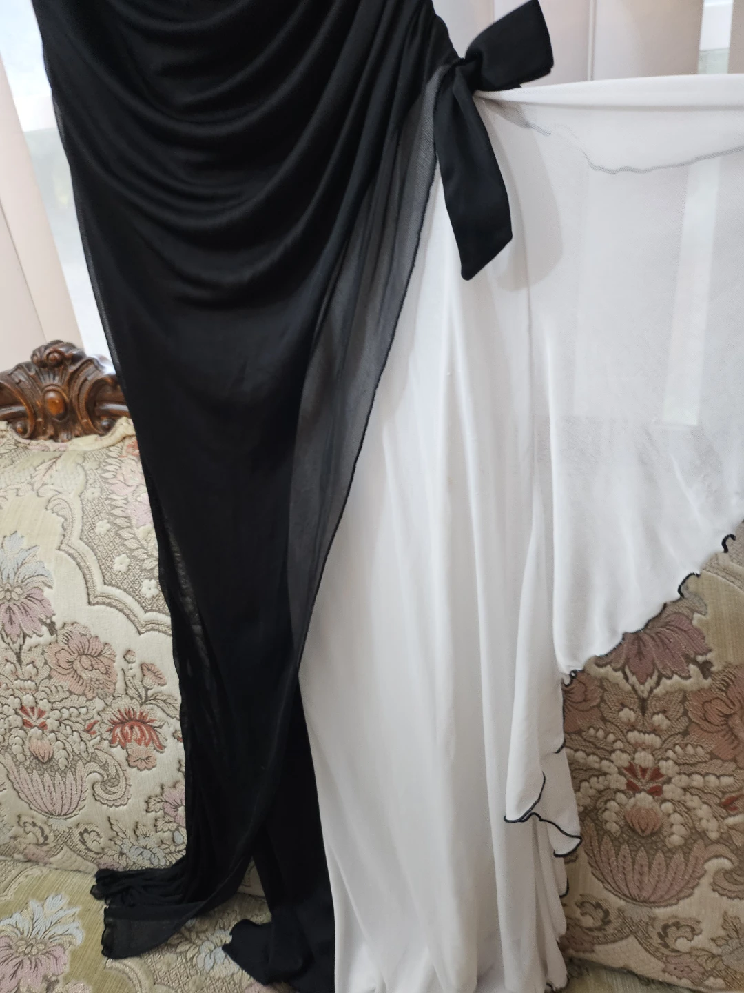 G.L.A.M. Black and White Asymmetrical Dress - photo 3