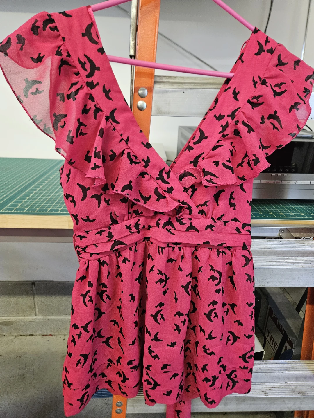 Atmosphere Women's Pink Bird Print Dress Size 8/36