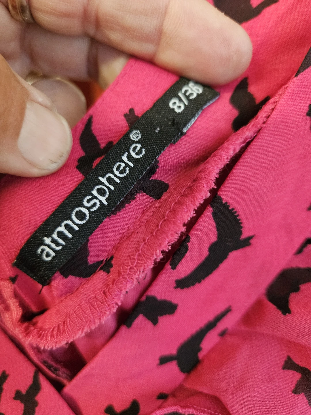 Atmosphere Women's Pink Bird Print Dress Size 8/36 - photo 2