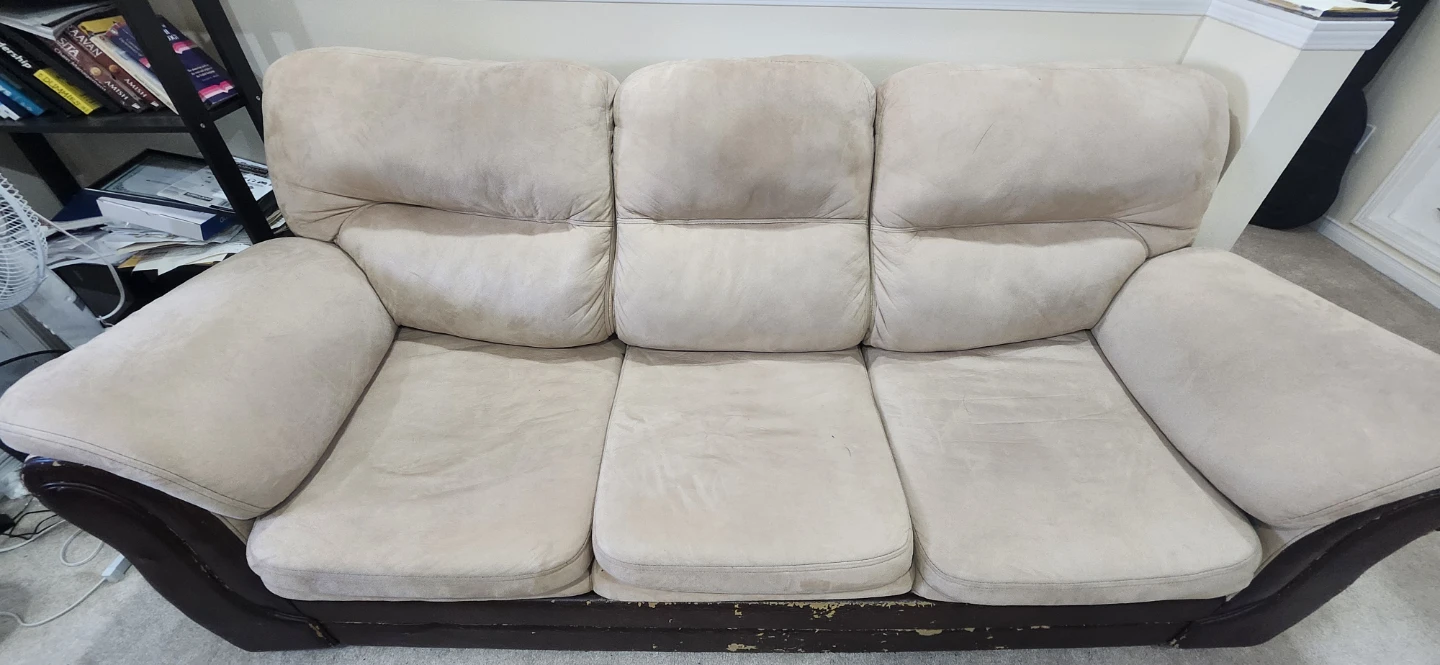3-Seater Sofa Bed with Floral Mattress Cover