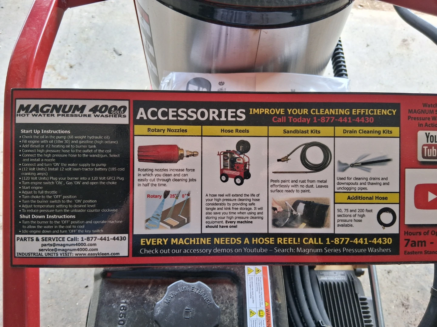 Magnum 4000 Series Gold Hot Water Pressure Washer - photo 3