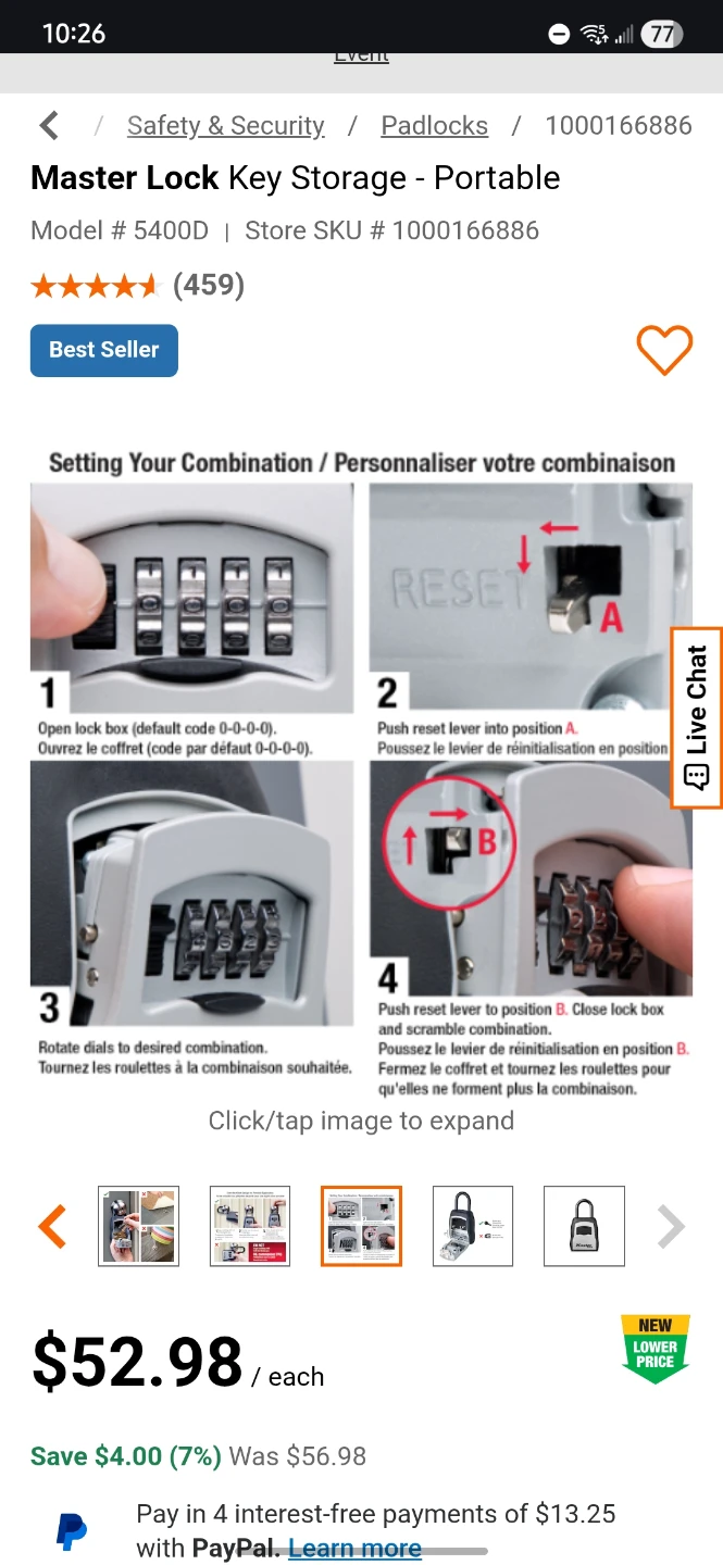 Master Lock Portable Key Box - photo 4