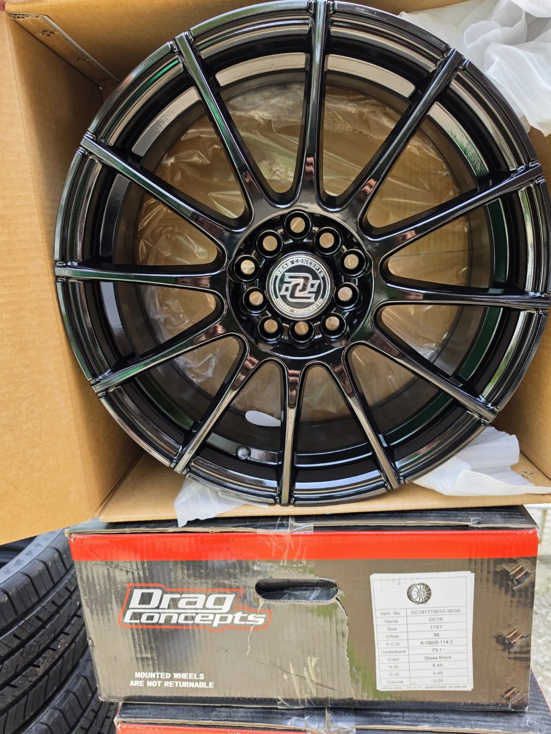 New 17 inch Drag rims wheels 5x114.3 5x100 5x115 - photo 2