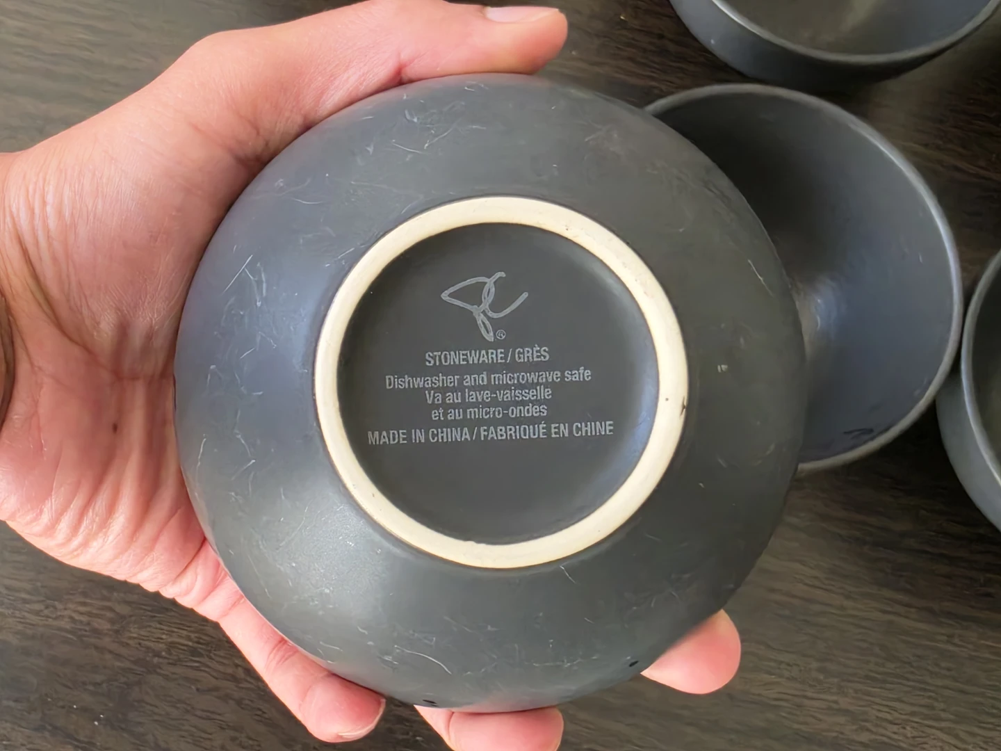 Set of 6 Stoneware/Grès Bowls - photo 3
