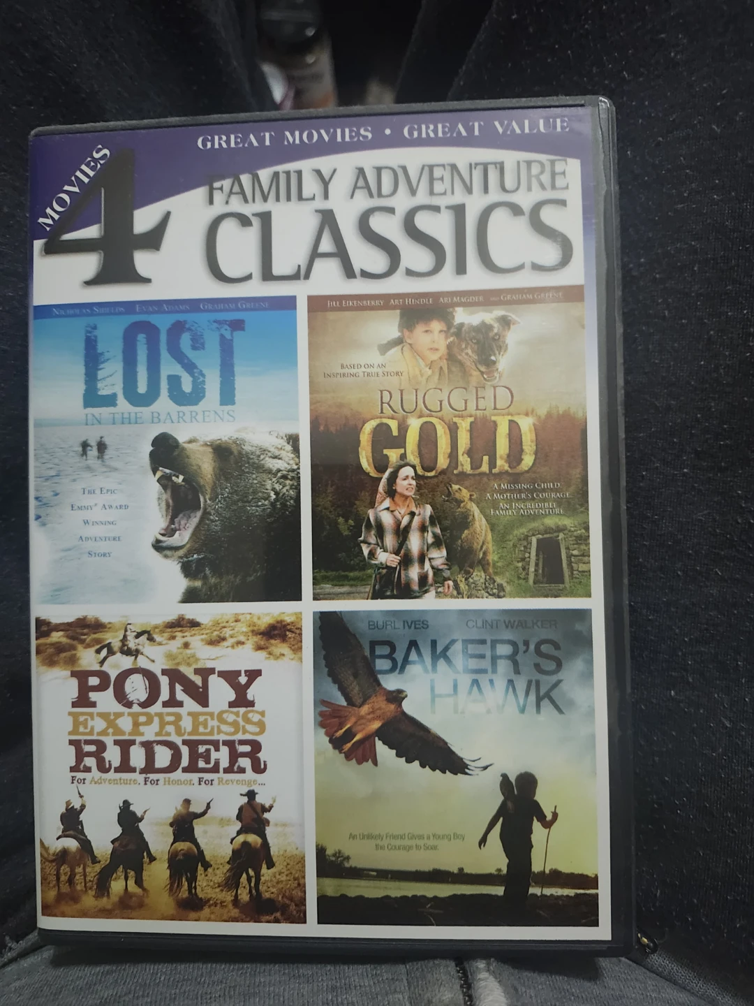 4 Family Adventure Classics Movies DVD
