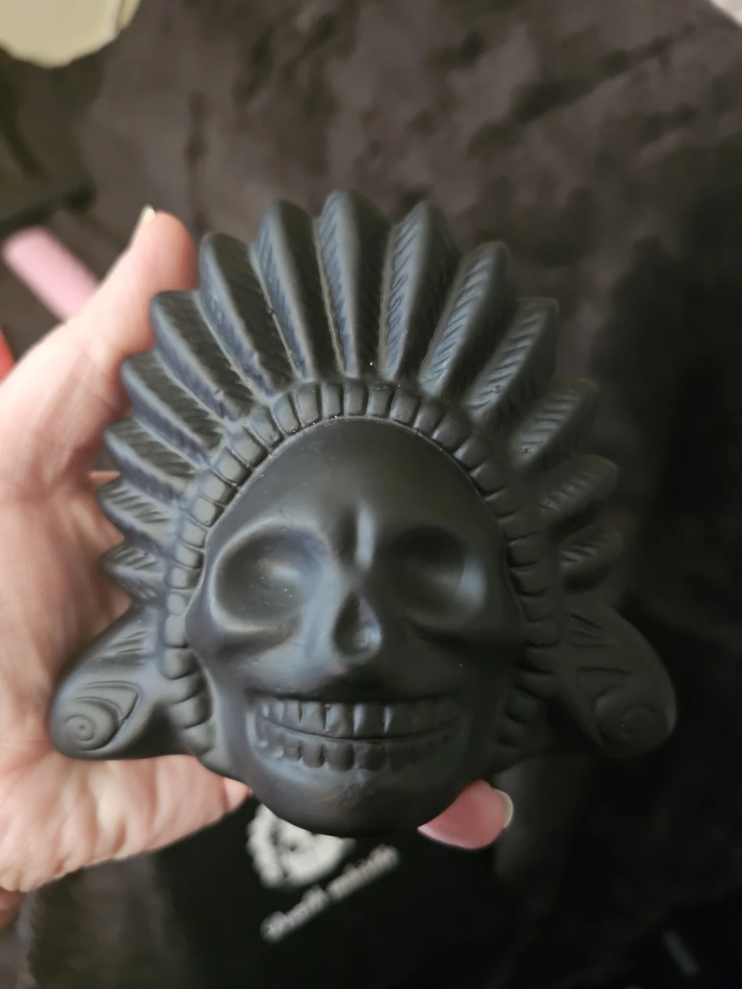 Death Whistle Skull Flute with Pouch - photo 2