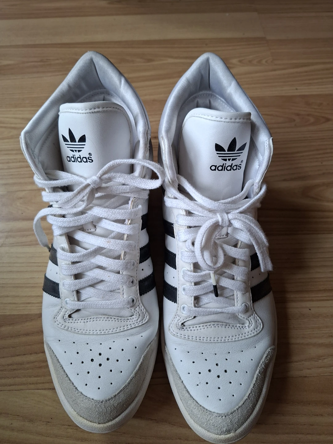 Adidas Top Ten Hi Sneakers White Black Women's Size 8.5 - photo 2