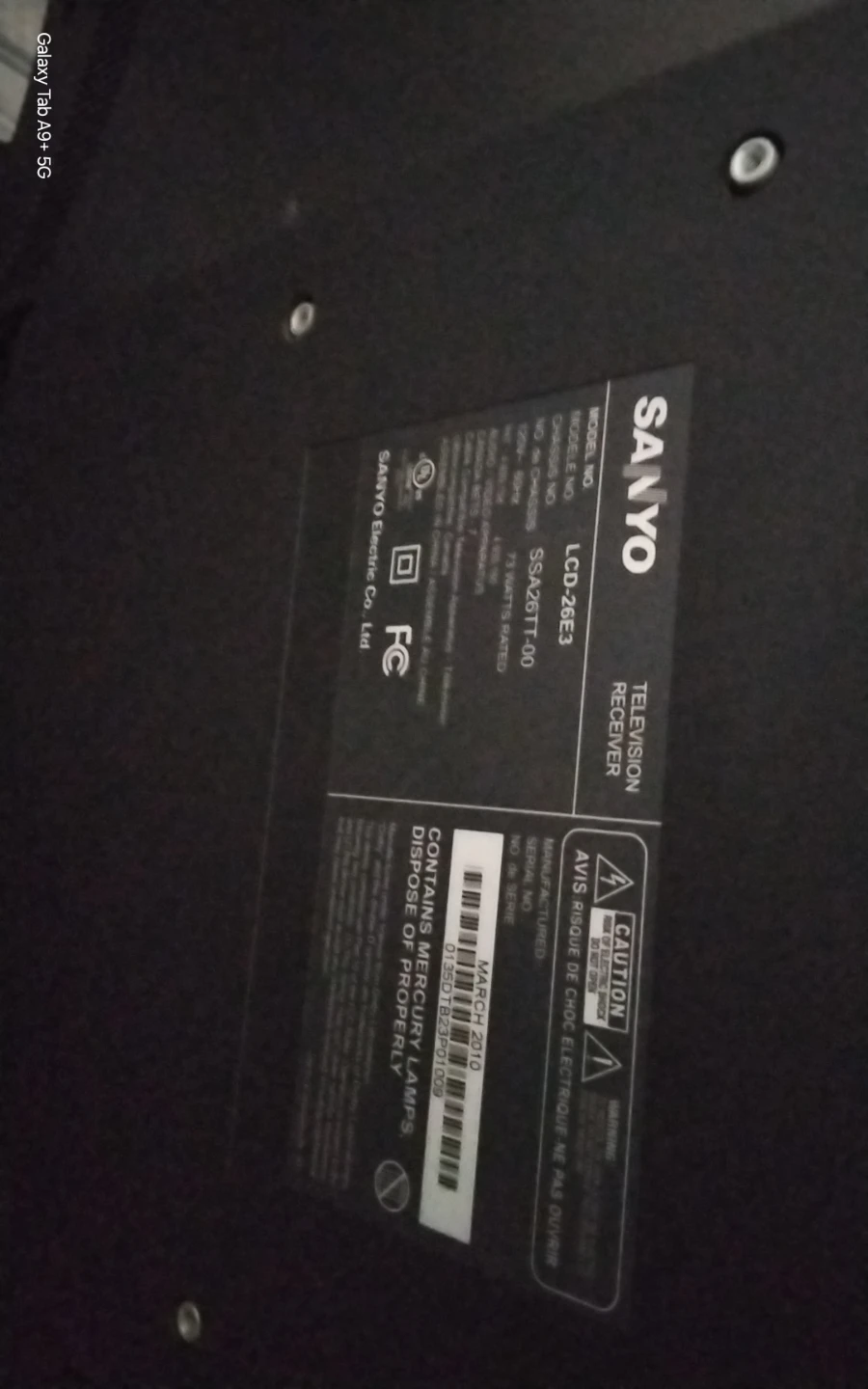 Sanyo LCD Television Receiver - photo 5