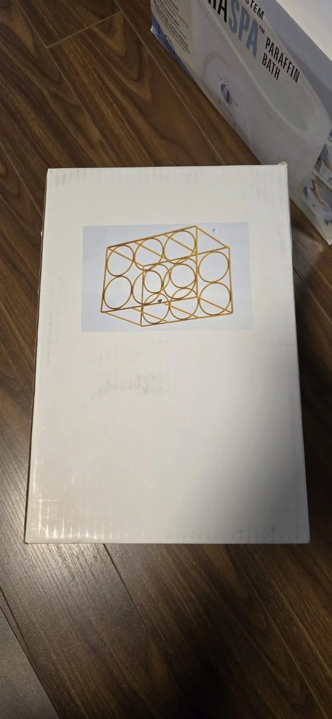 Gold Metal Wine Rack - photo 2