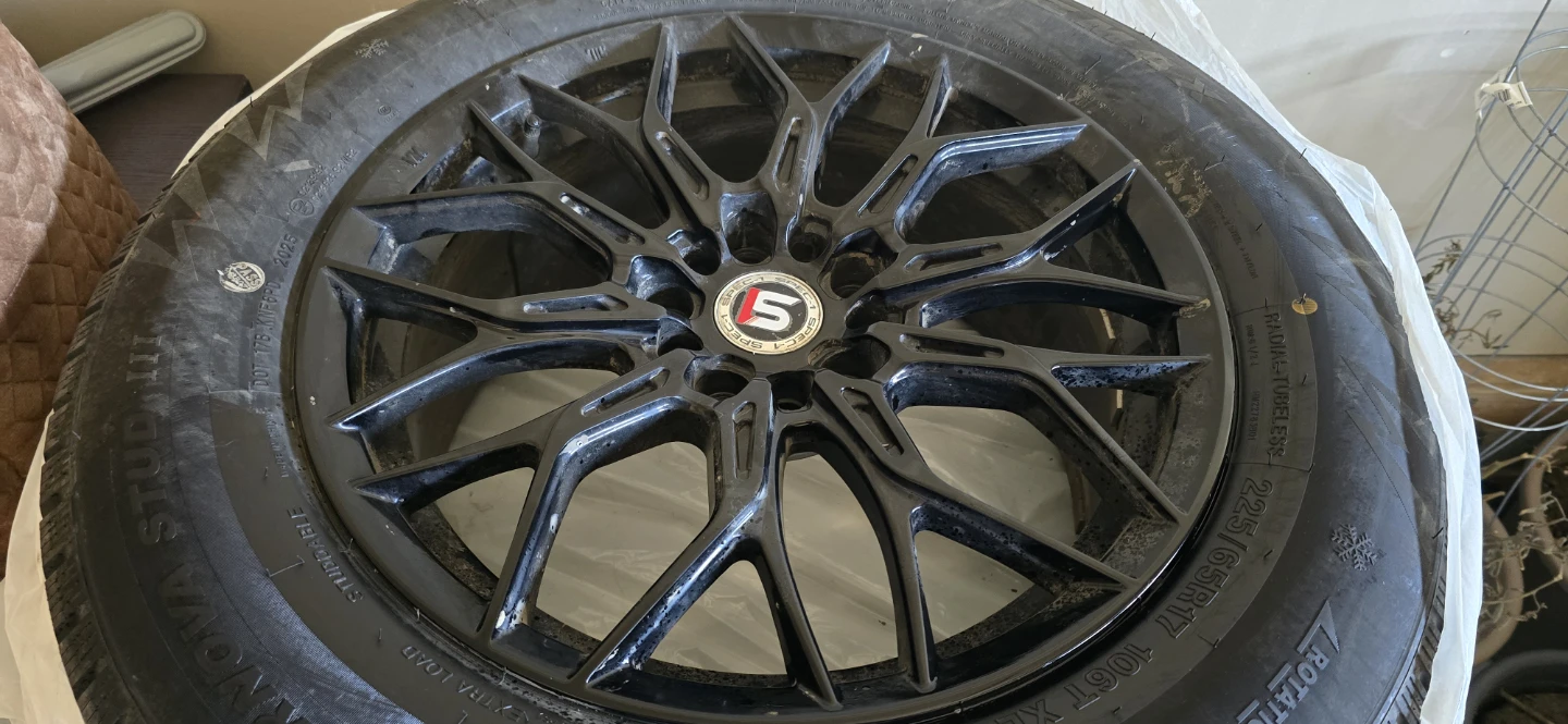 225/65R17 Winter Tires on Black Rims - photo 3