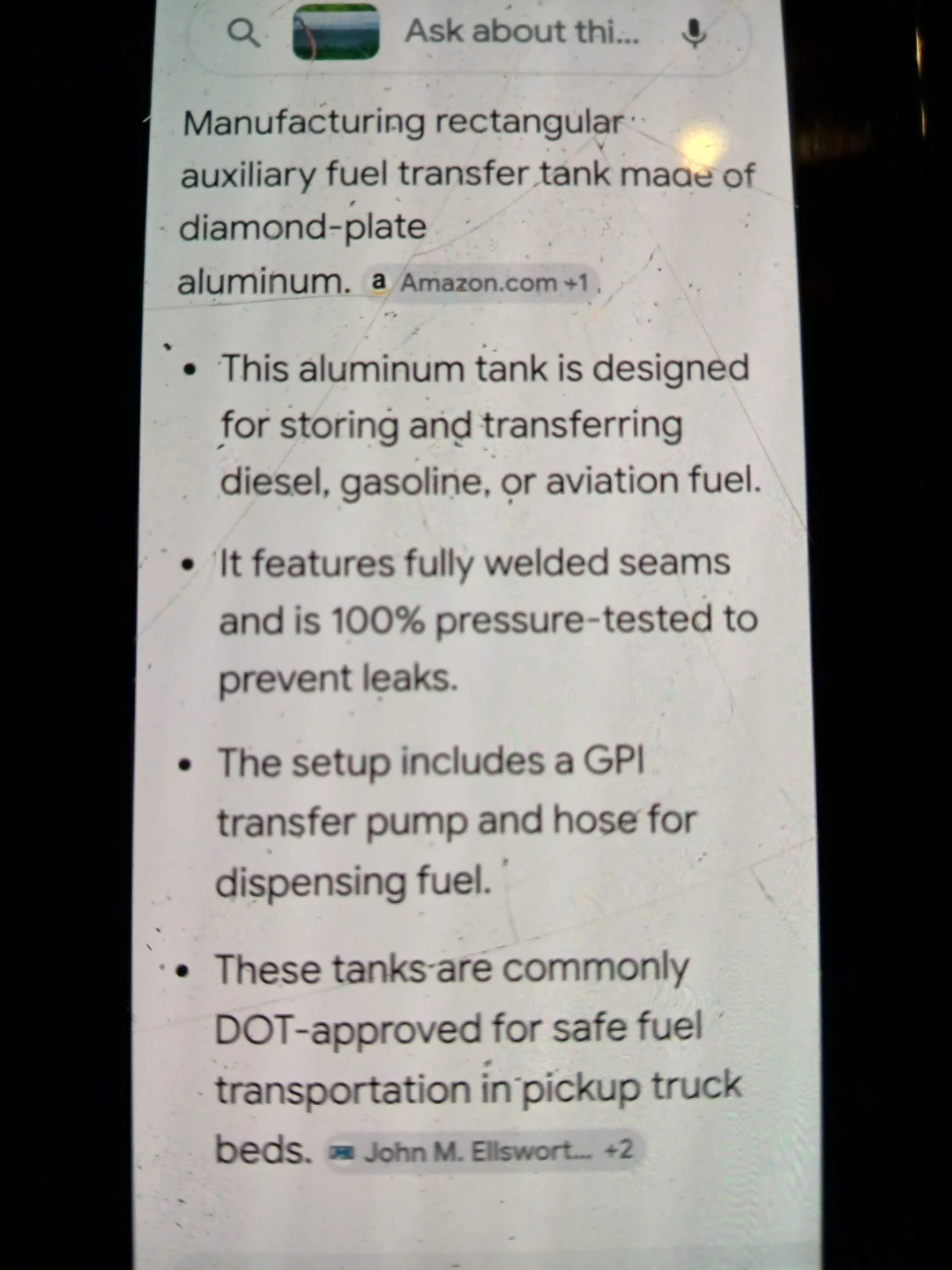 Aluminum Fuel Transfer Tank with GPI Pump and Hose - photo 3