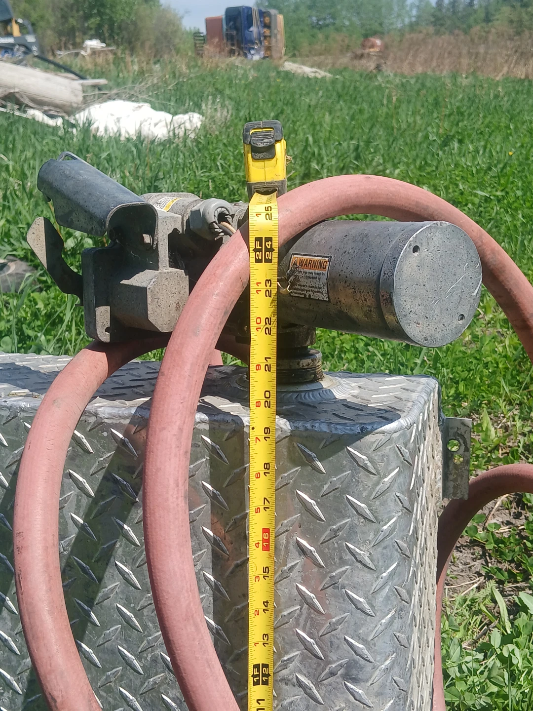 Aluminum Fuel Transfer Tank with GPI Pump and Hose - photo 4