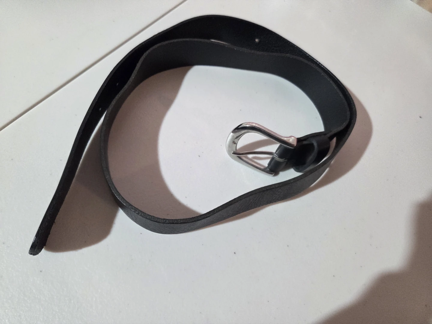 H&M Black Genuine Leather Belt - Size S