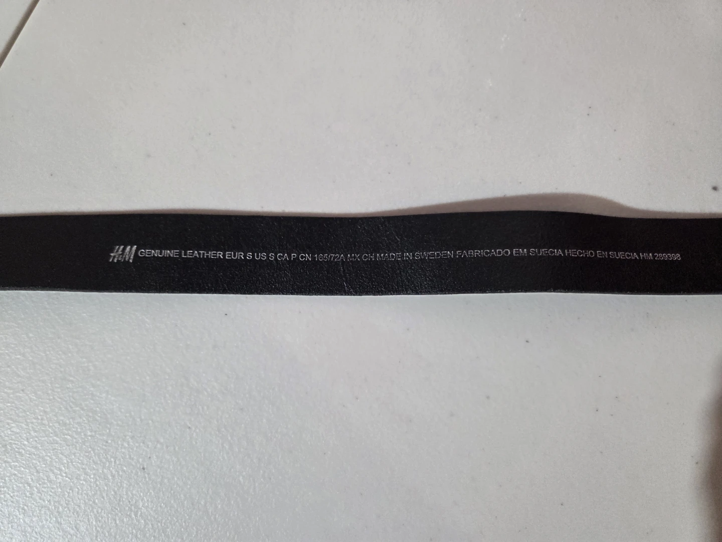 H&M Black Genuine Leather Belt - Size S - photo 2