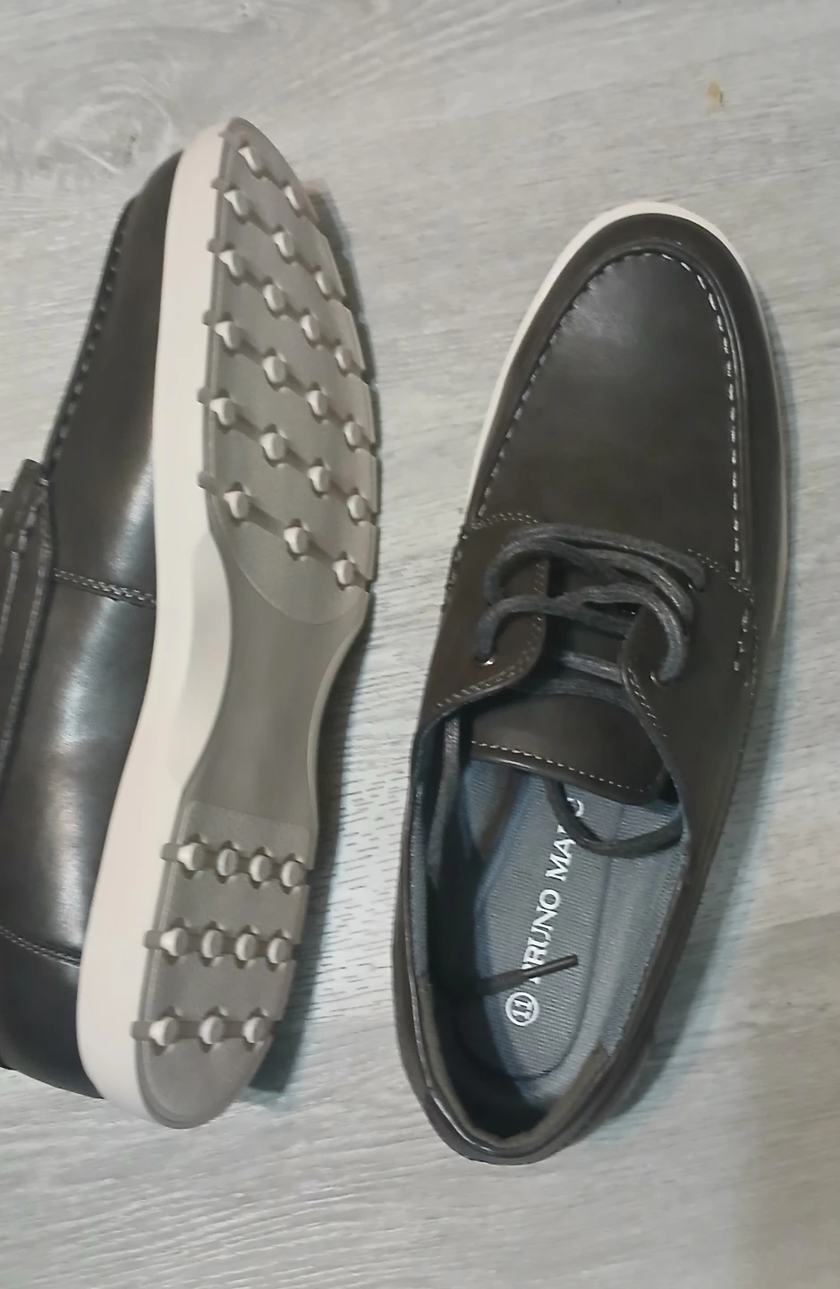 Bruno Marc Men's Boat Loafers Size 11 Grey - photo 3