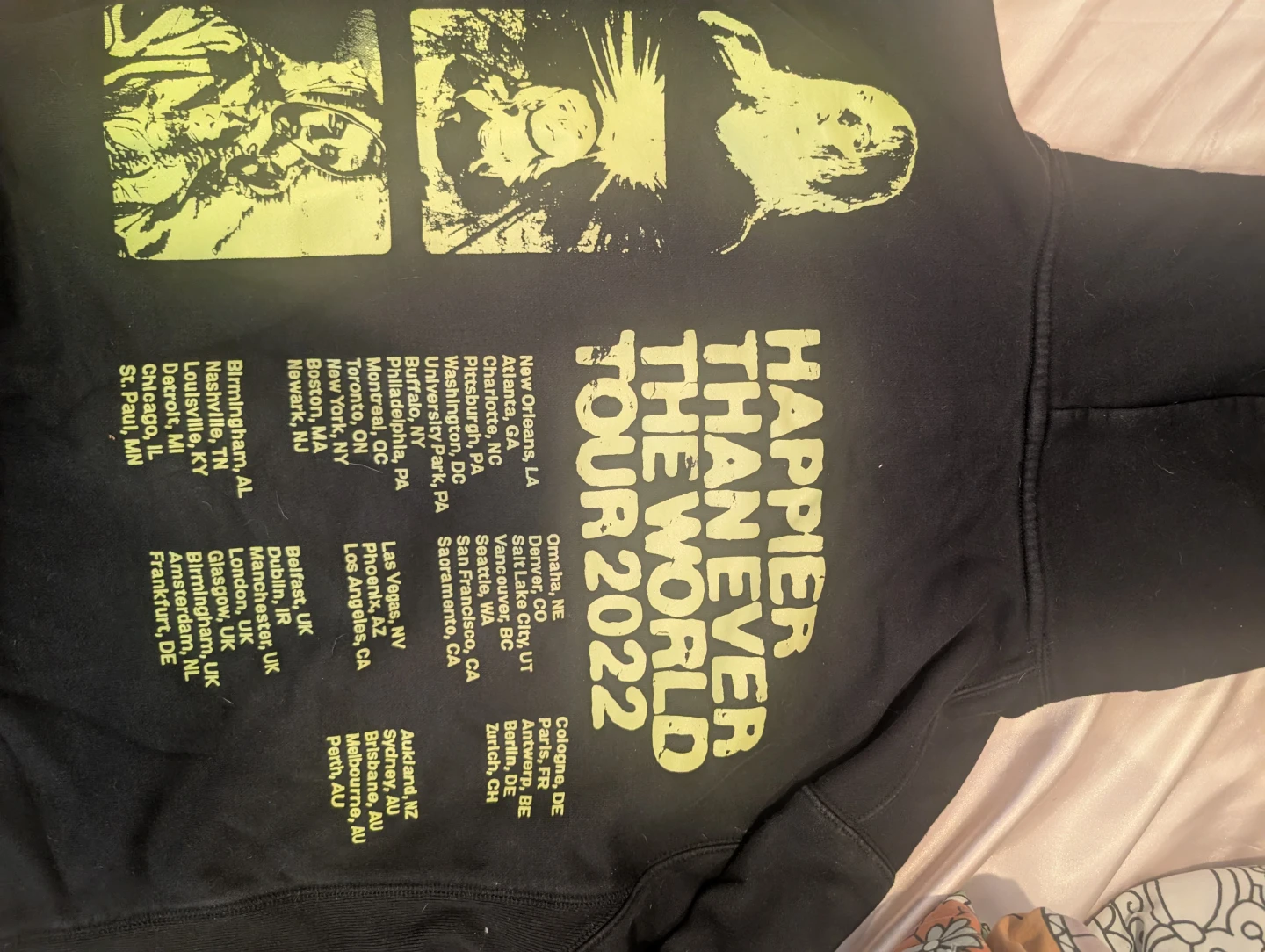 Billie Eilish "Happier Than Ever" The World Tour 2022 Hoodie