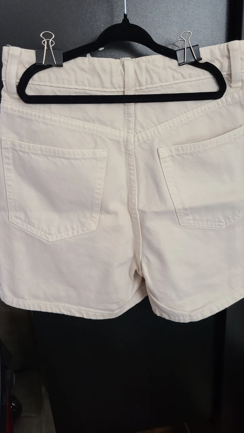 Zara Cream Denim Shorts Size 2 - photo 2