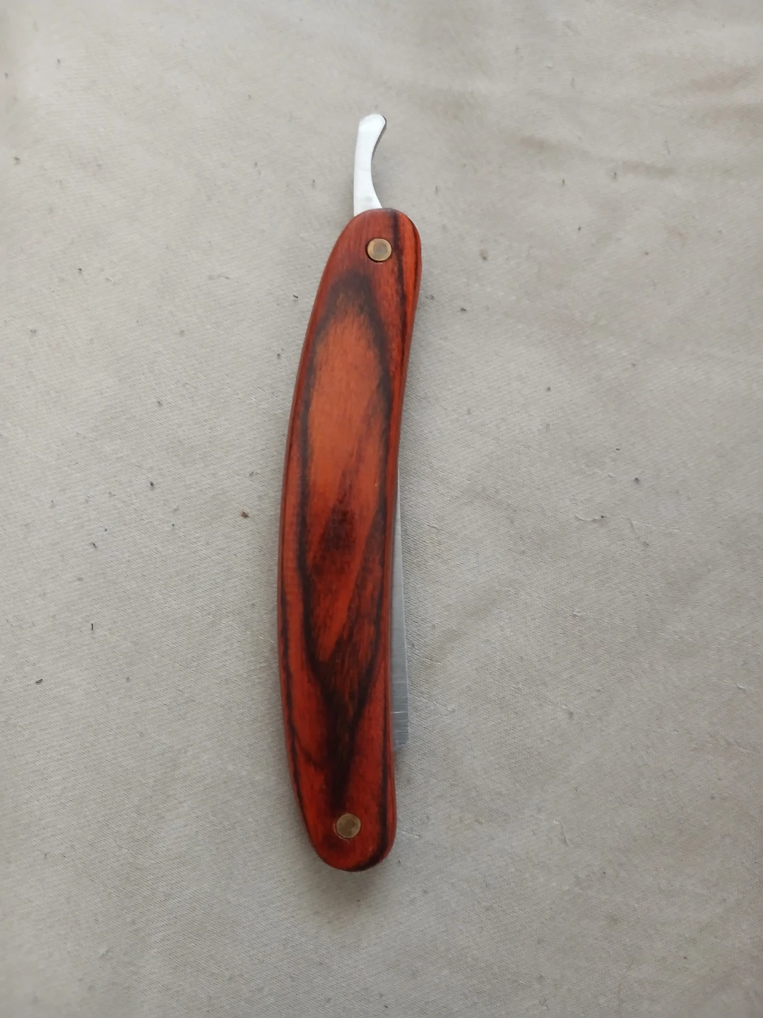 Straight Razor With Wooden Handle & Stainless Steel Blade - photo 3
