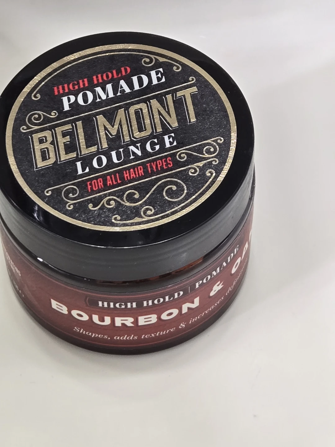Belmont Lounge Bourbon & Oat High Hold Pomade