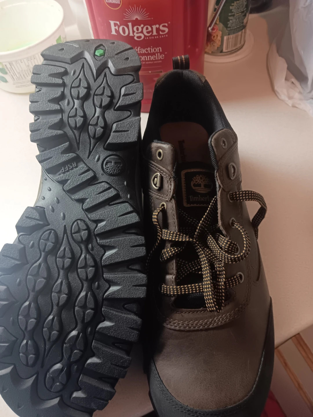 Timberland Brown Leather Hiking Shoes