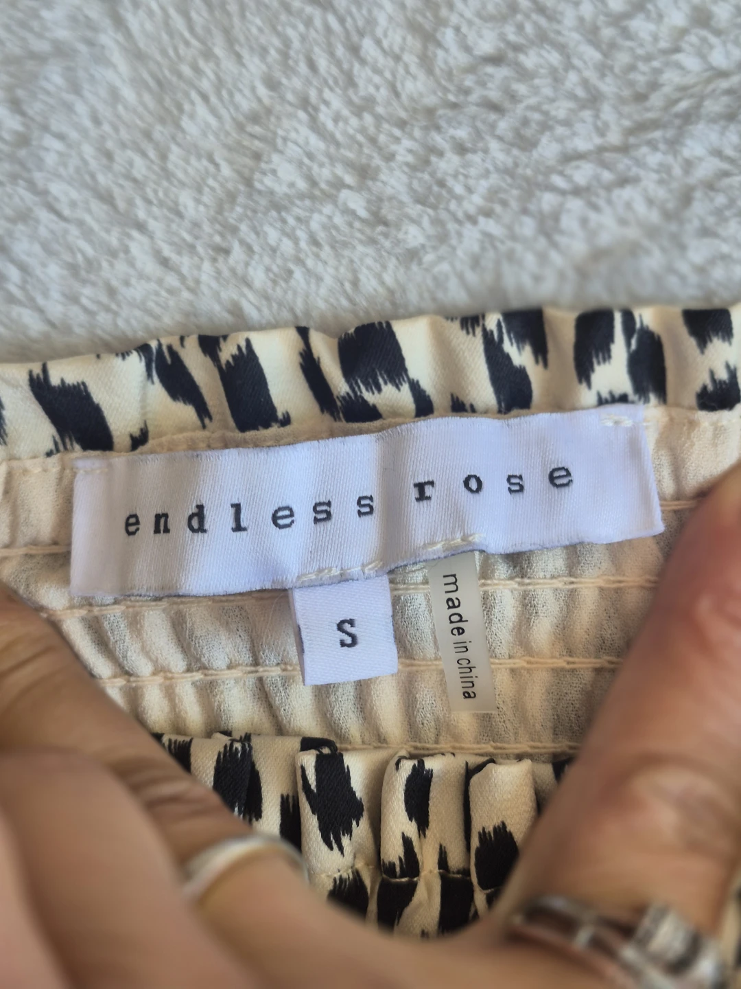 Endless Rose Smocked Leopard Print Mini Skirt - Size S - photo 2