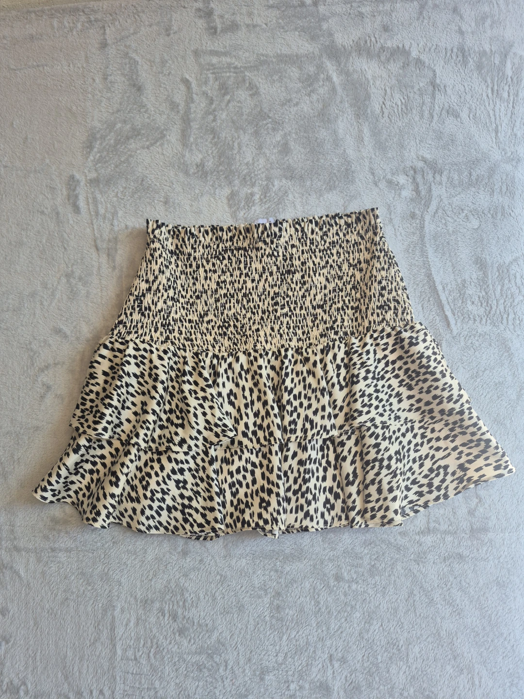 Endless Rose Smocked Leopard Print Mini Skirt - Size S - photo 4