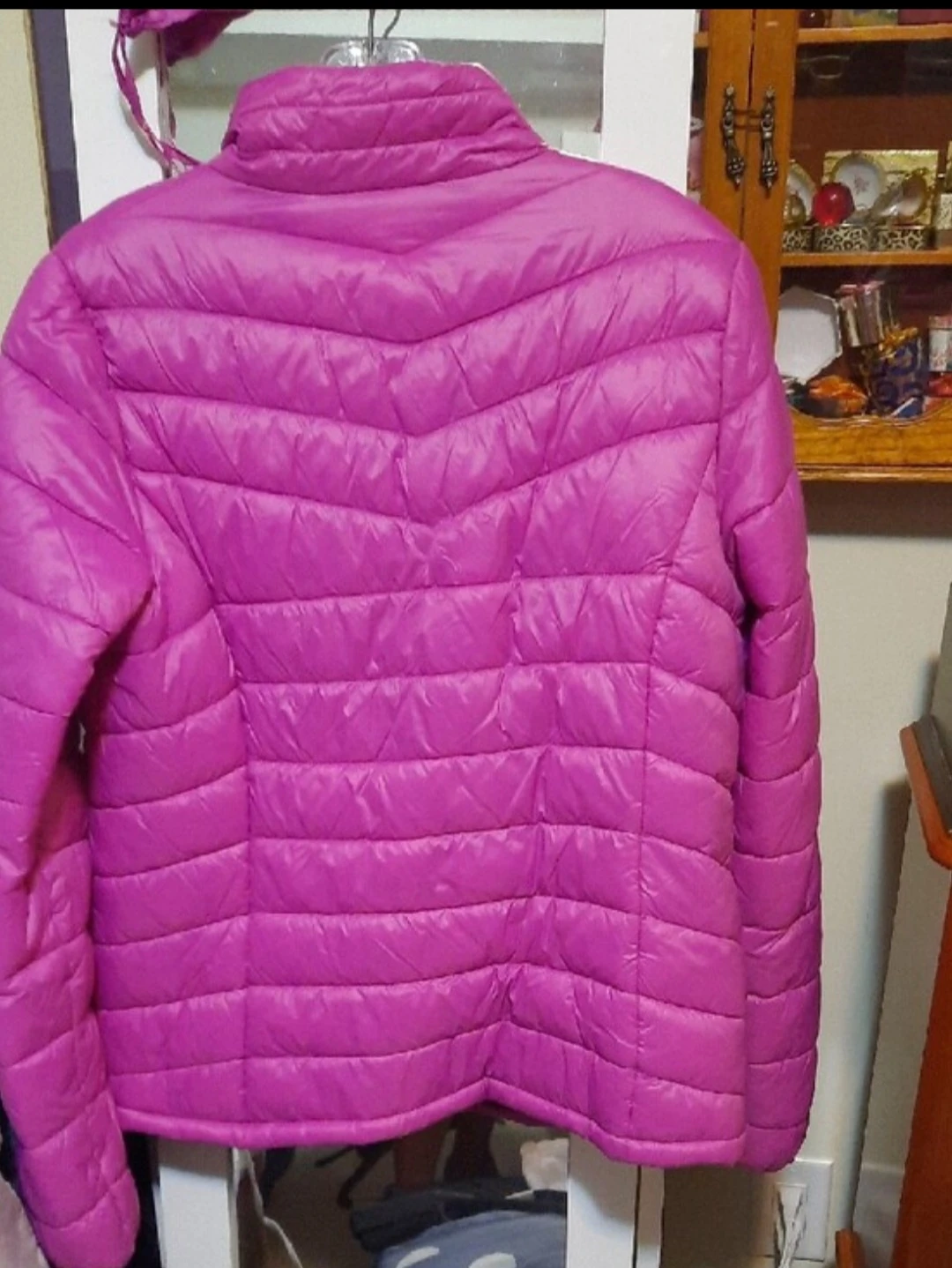 NWT George Lightweight Puffer Jacket & bag FUCHSIA S/P - photo 2
