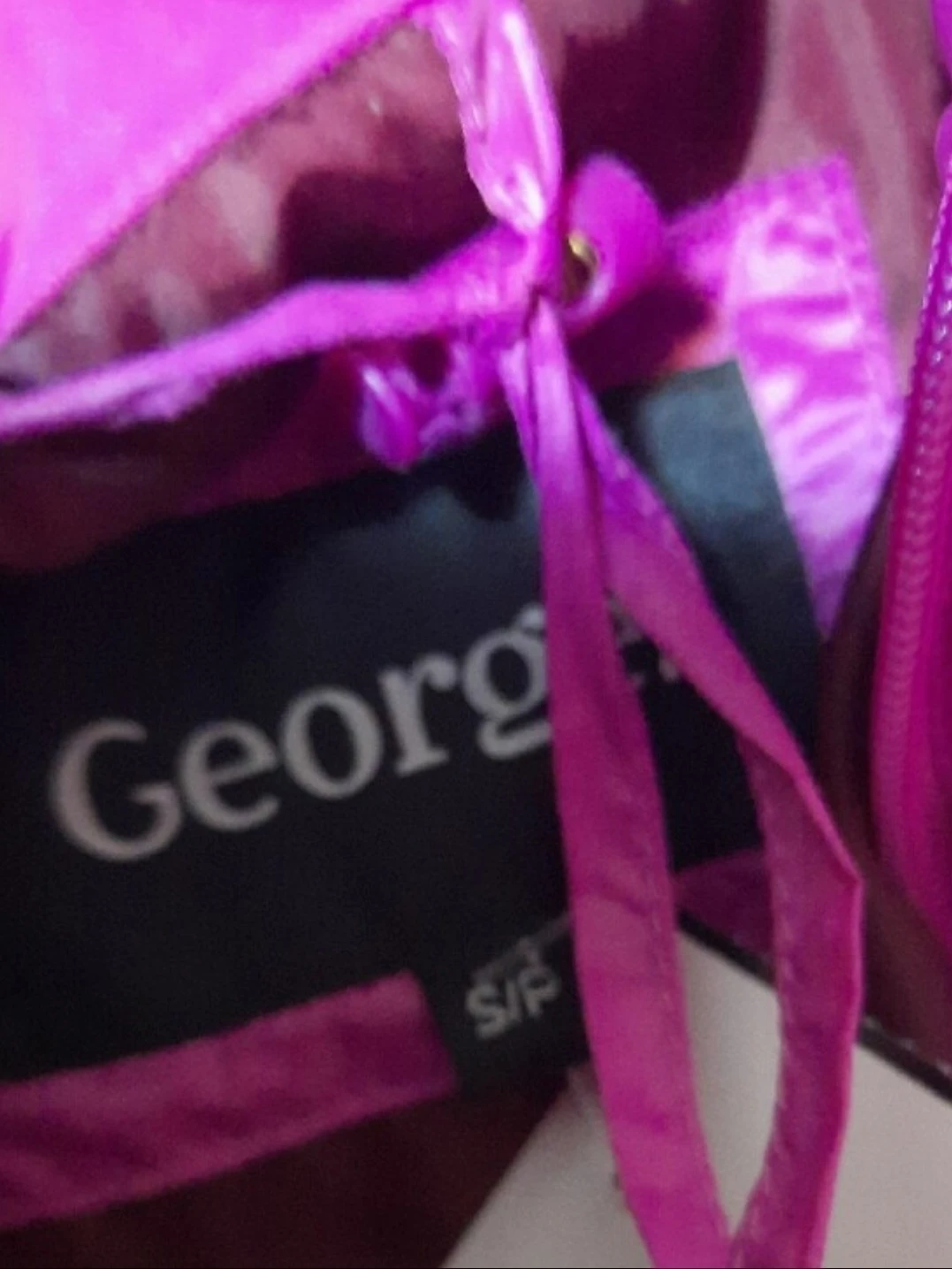 NWT George Lightweight Puffer Jacket & bag FUCHSIA S/P - photo 3