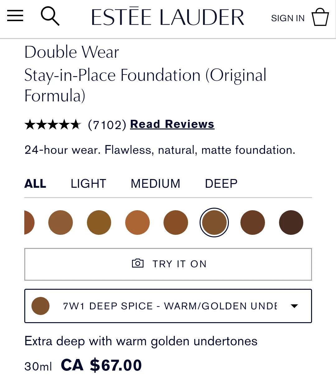 (NEW) 💋 Estée Lauder - 7W1 -Double Wear Stay-in-Place Foundation - photo 4