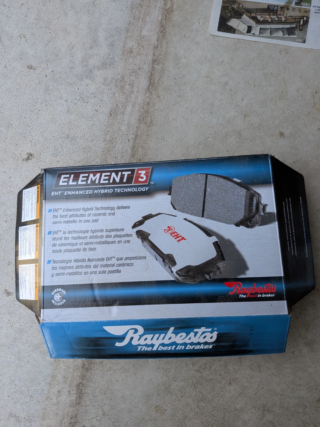 Raybestos Element3 EHT465AH disc brake pads
