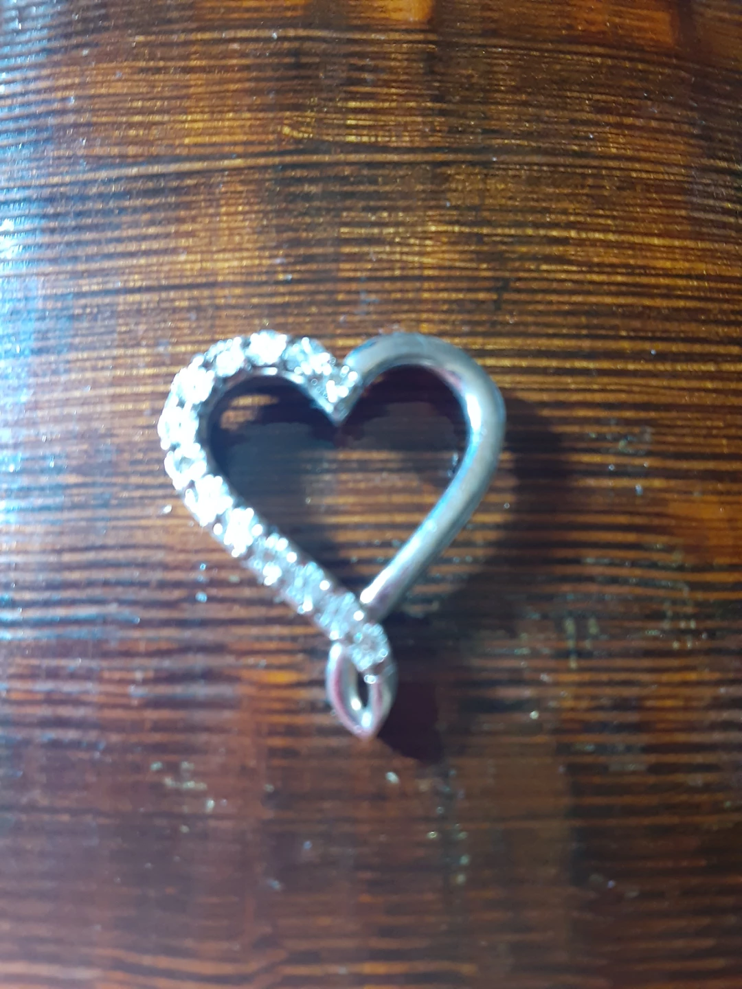 925 Heart Pendant with Crystals