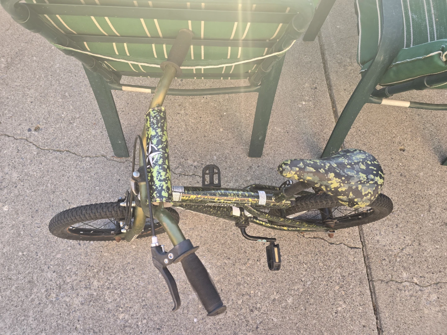 Supercycle Camo Kids Bike, 16-in Wheel, Green - photo 4
