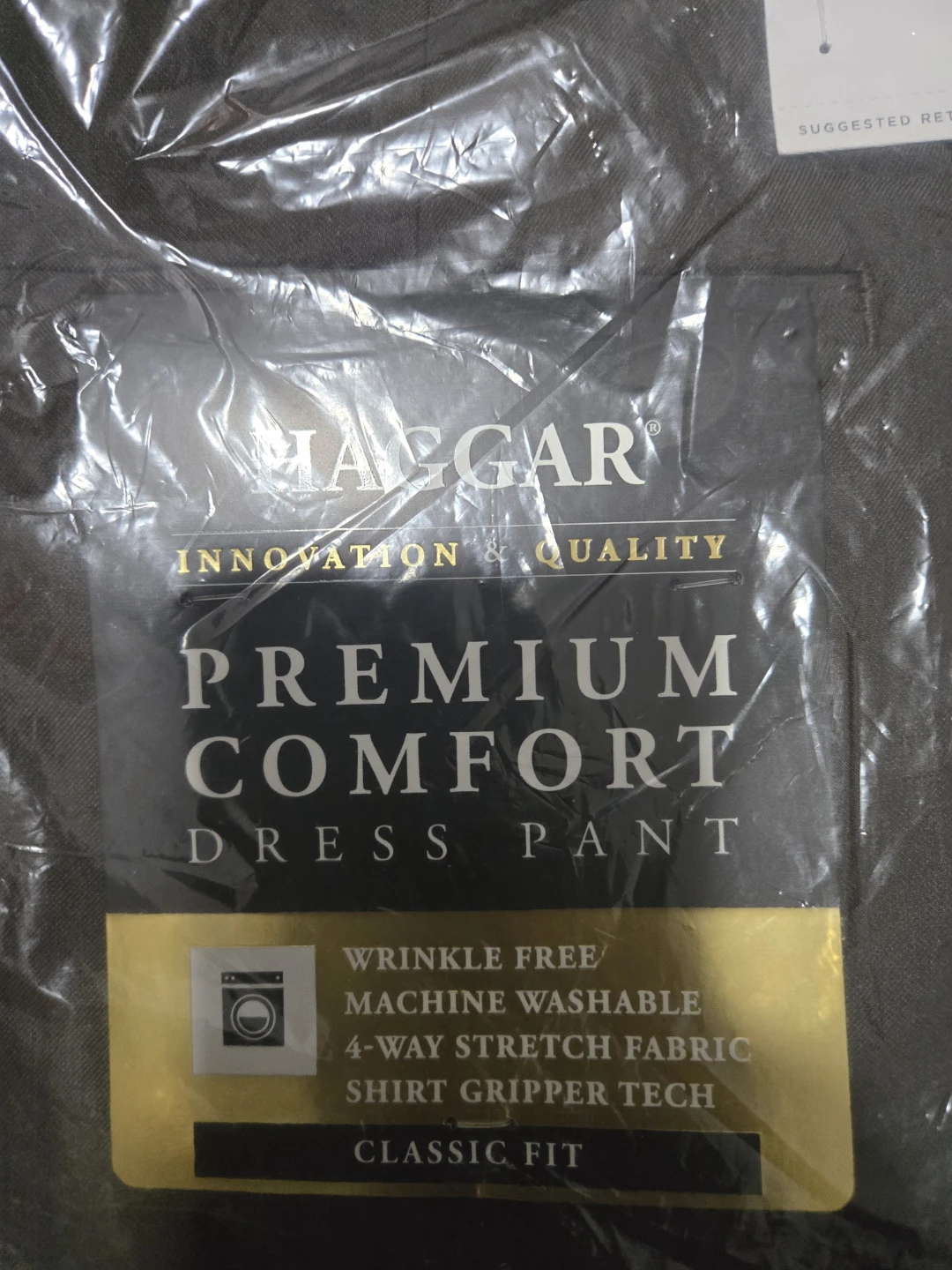 Haggar Men's Premium Comfort Dress Pants 40W x 34L Classic Fit - photo 2