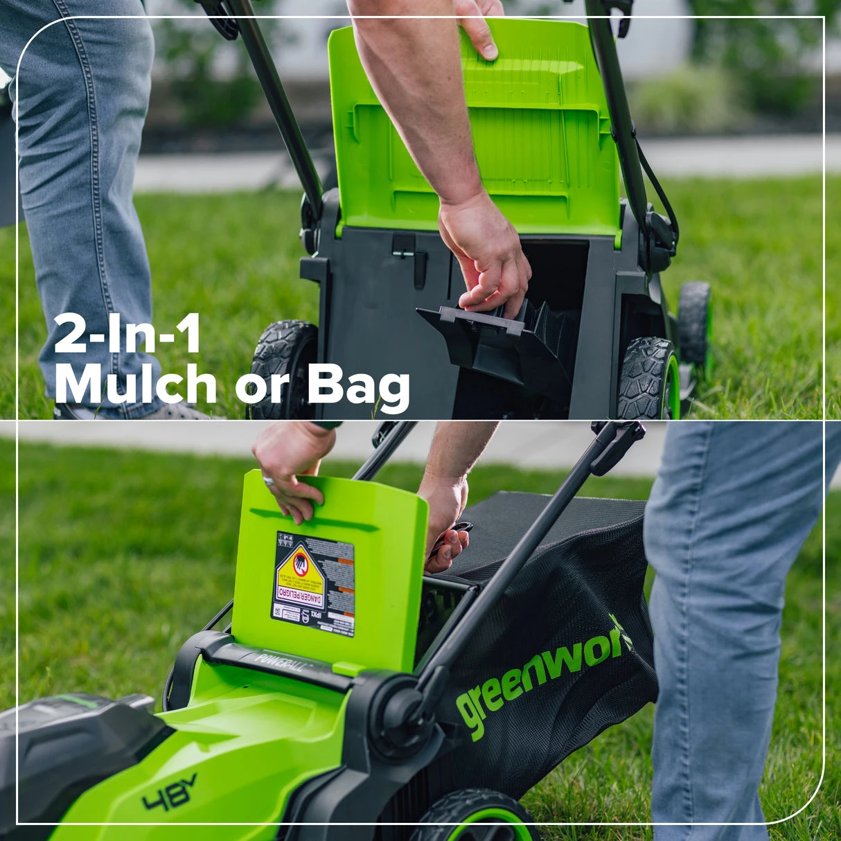 Greenworks 24V Cordless Electric Lawn Mower - photo 3