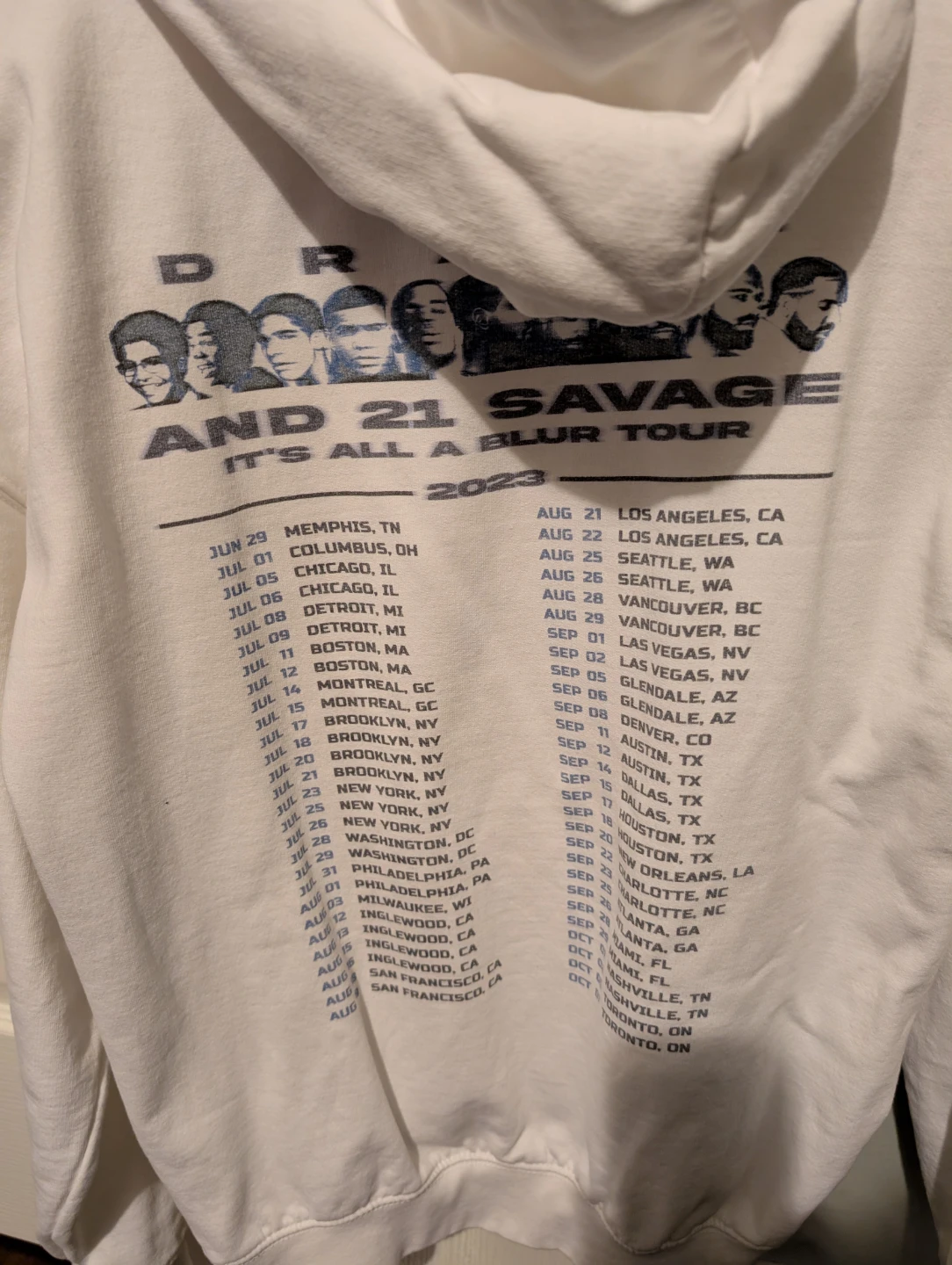 JustHood Drake & 21 Savage It's All A Blur Tour Hoodie - photo 2