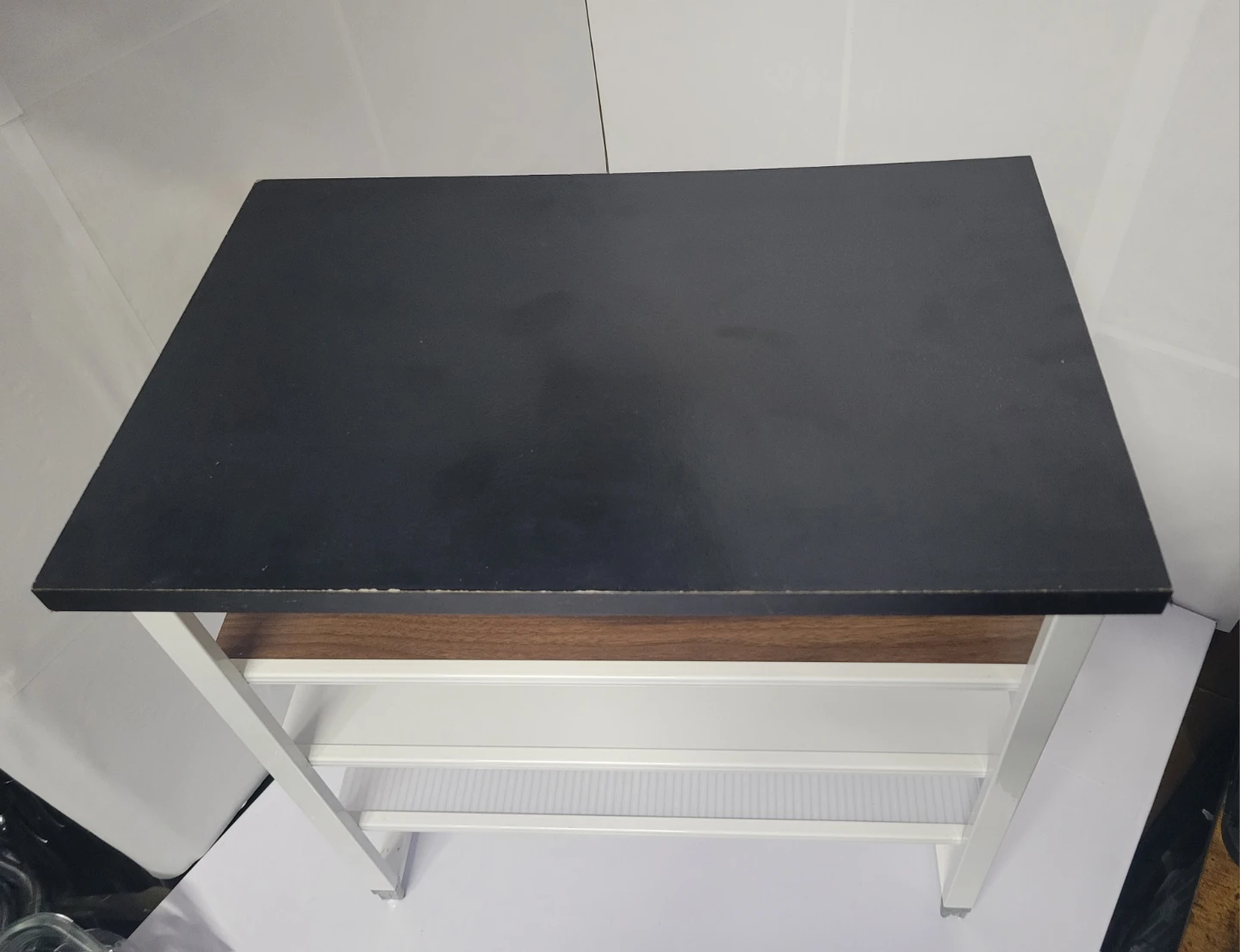 Black Top 3-Tier Shelf Unit - photo 3