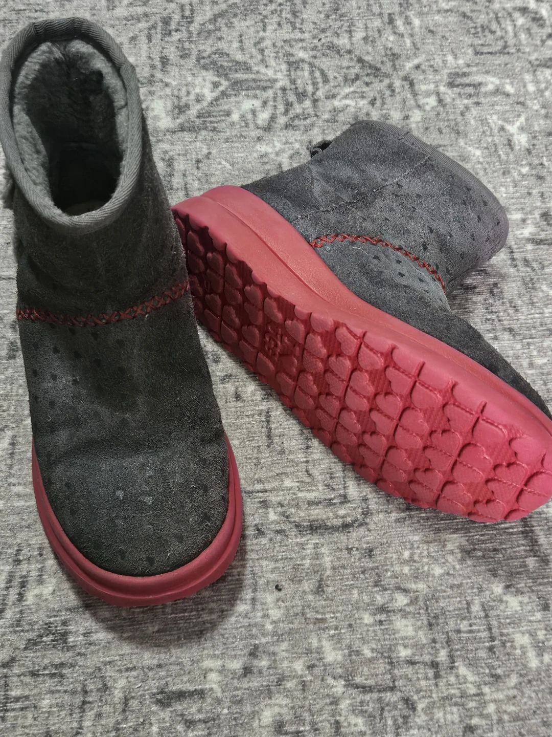 UGG Gray Boots with Pink Soles - photo 3