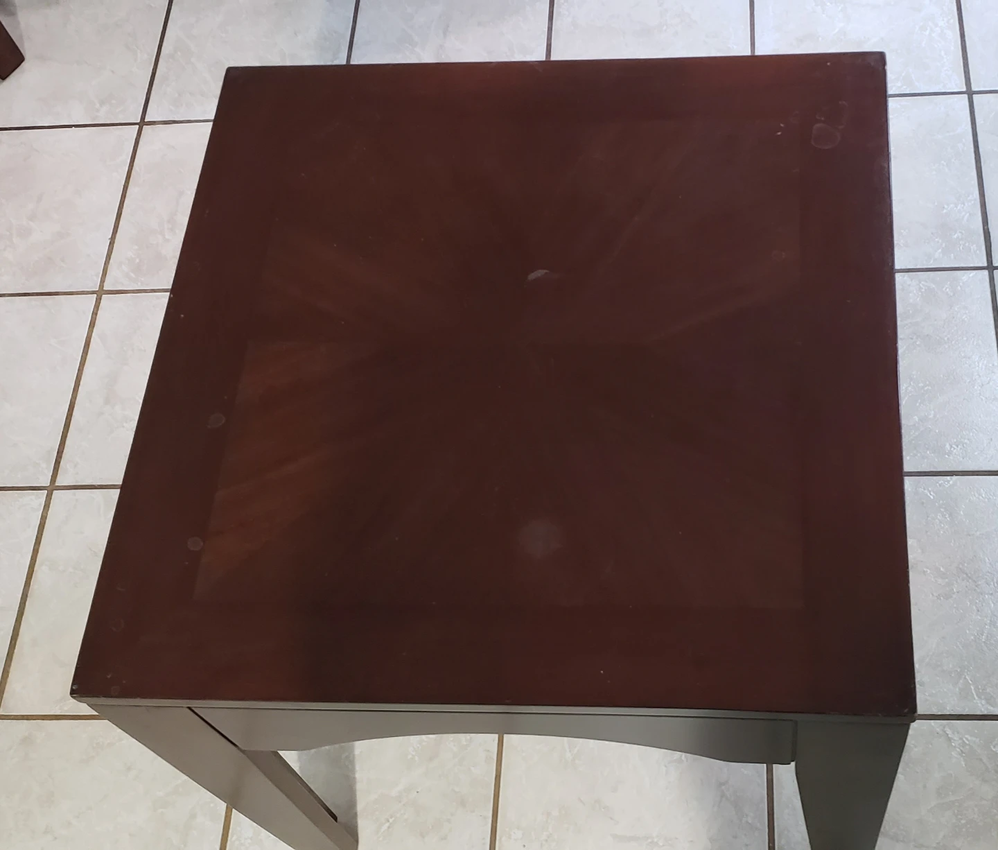 Dark Brown End Table - photo 3