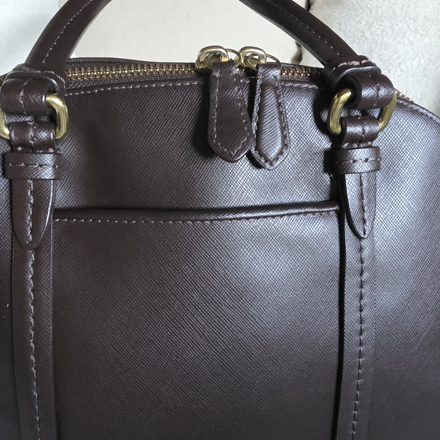 Brown Coach Leather Satchel Handbag - photo 4