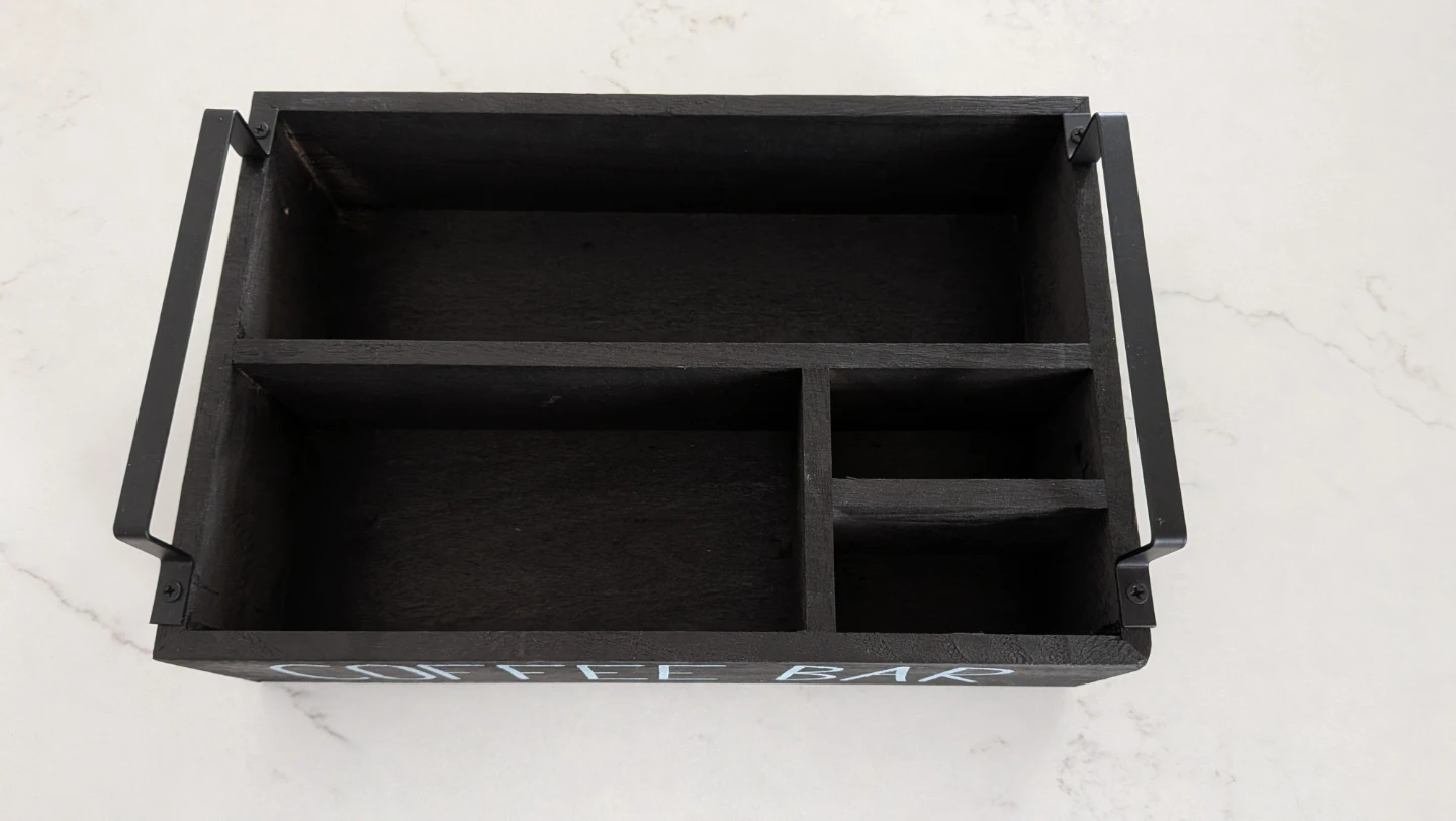 Wooden Coffee Bar Caddy Organizer - photo 2