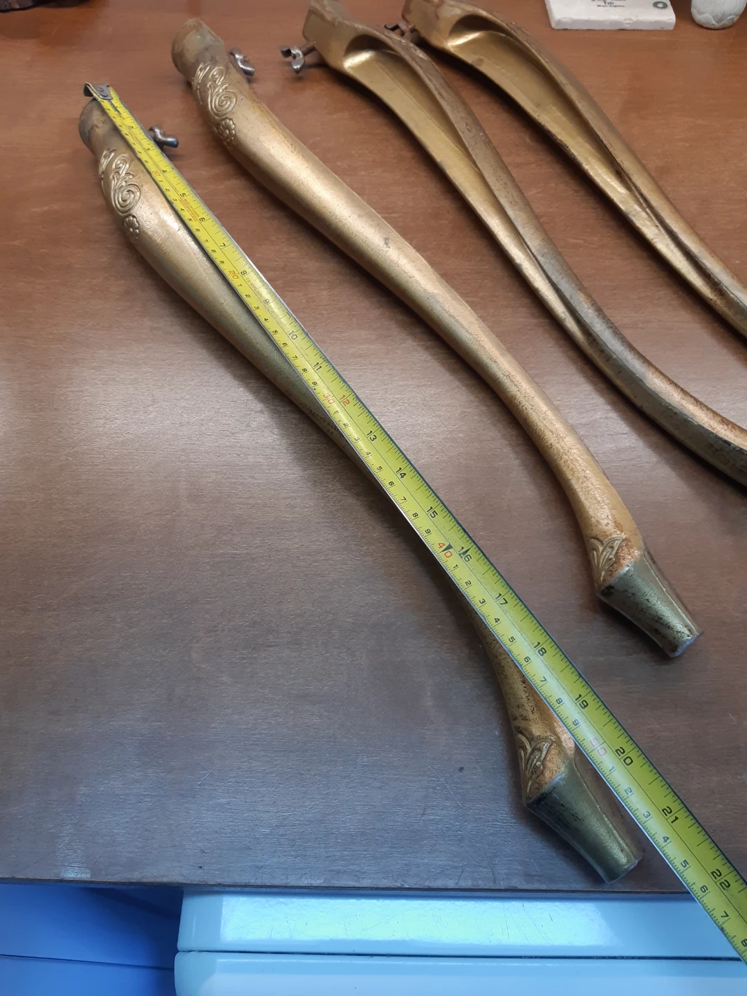Set of 4 vintage Italian florentine nesting table legs - photo 4
