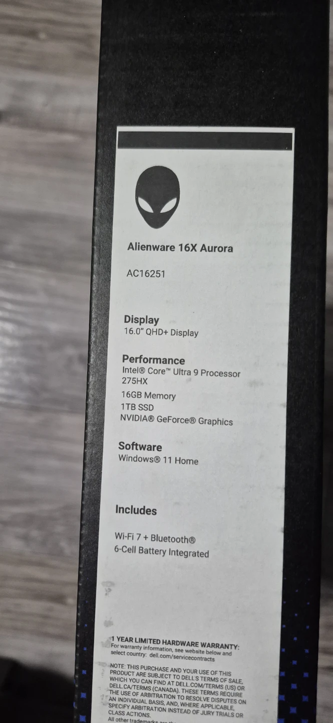 (BRAND NEW/SEALED) Alienware Aurora 16X - photo 5