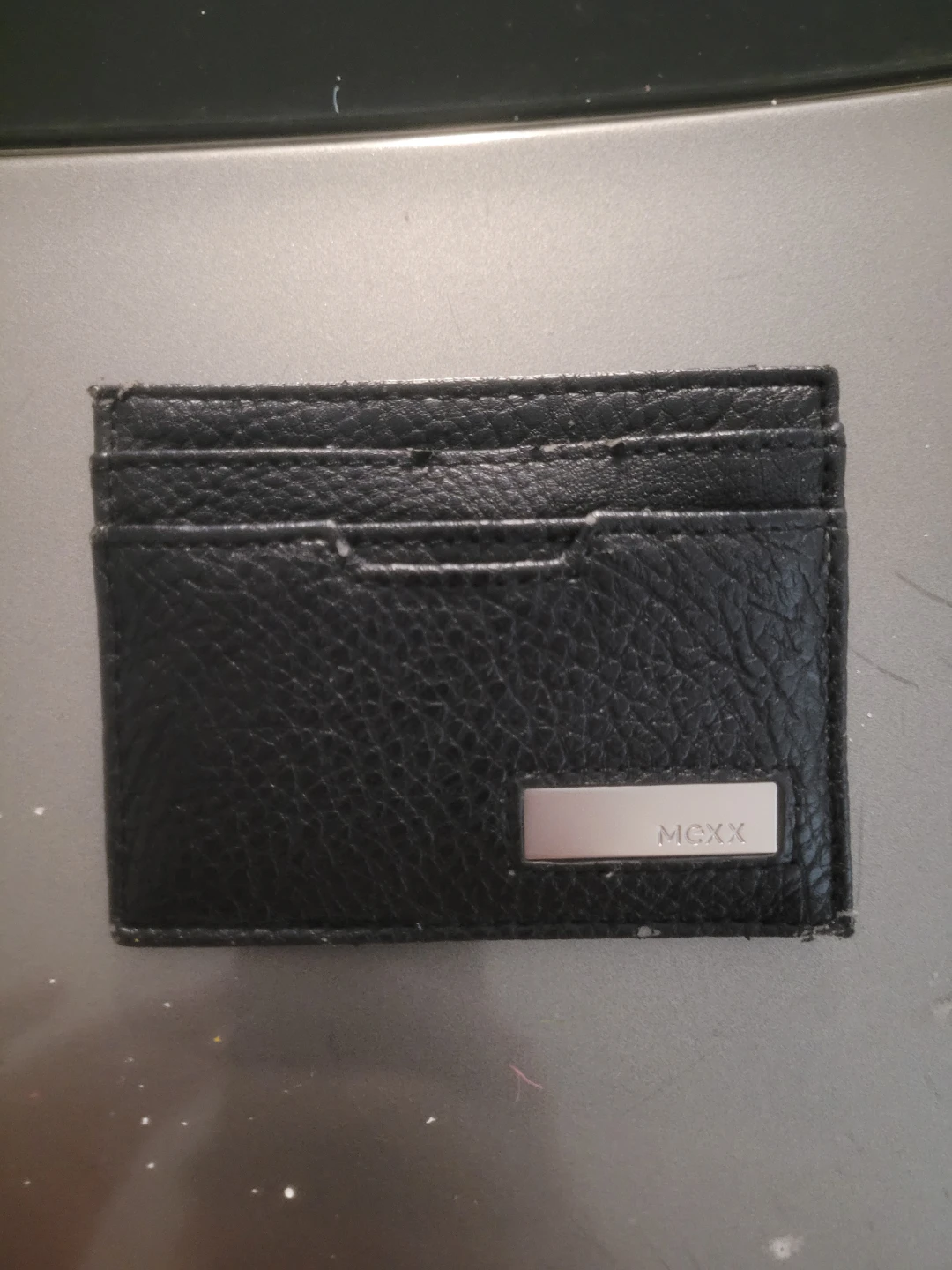 Black Faux Leather Card Holder