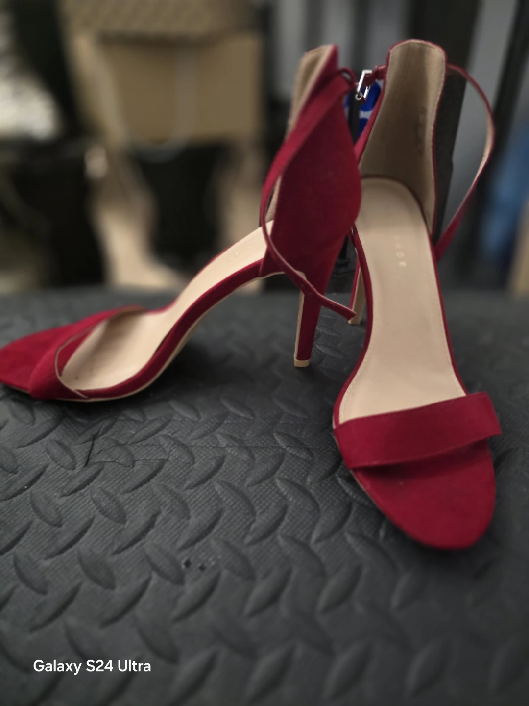 Metaphor Red Suede Heels - Size 9.5 - photo 2