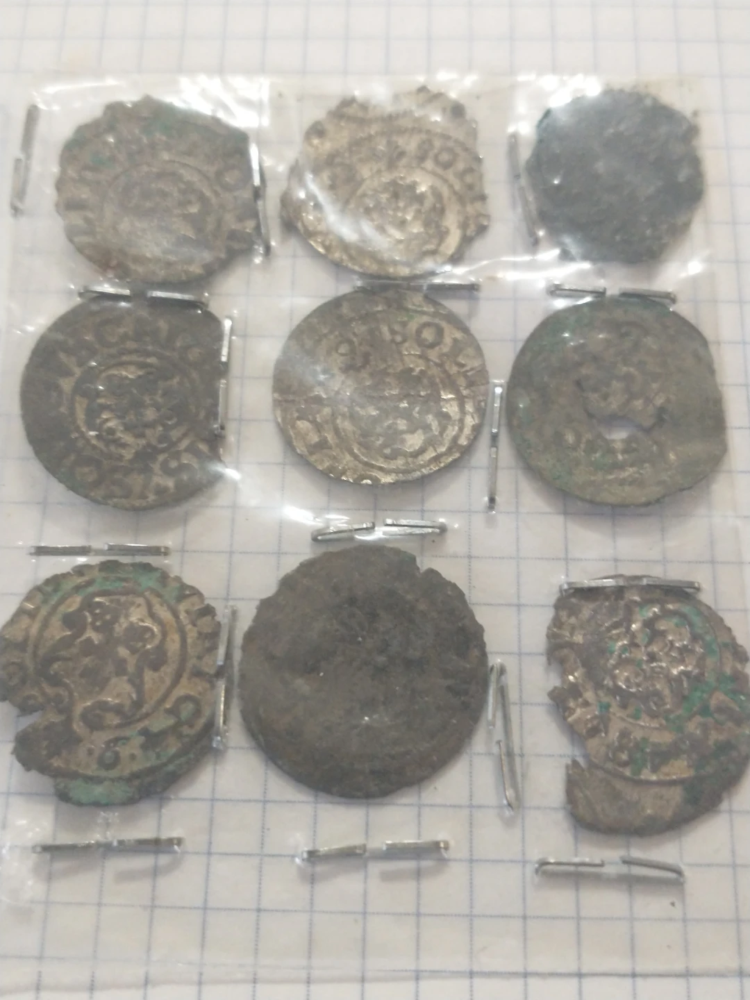 1640s Lot of 9 Polish Lithuanian Commonwealth solidus coins - photo 2