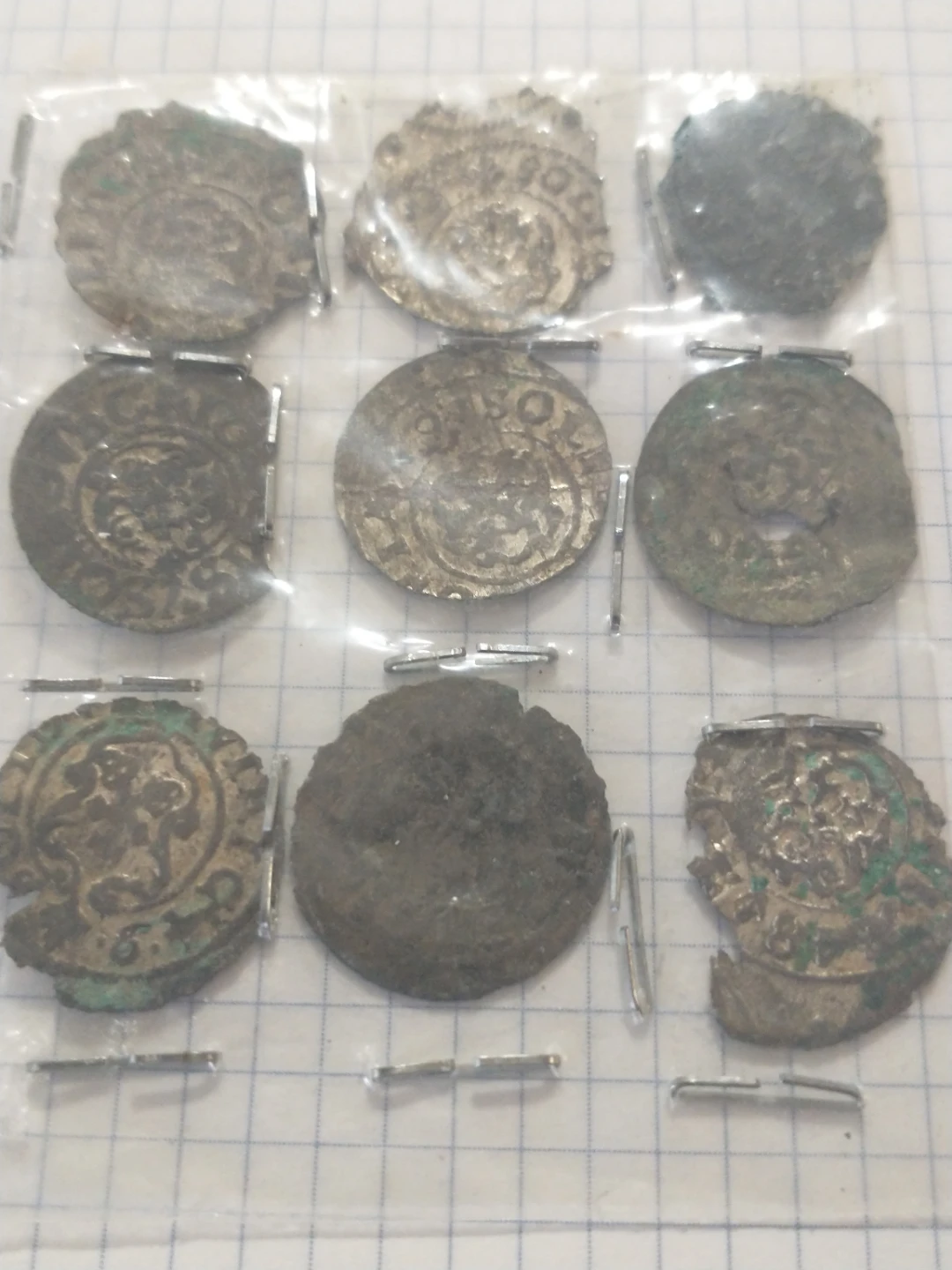 1640s Lot of 9 Polish Lithuanian Commonwealth solidus coins - photo 3