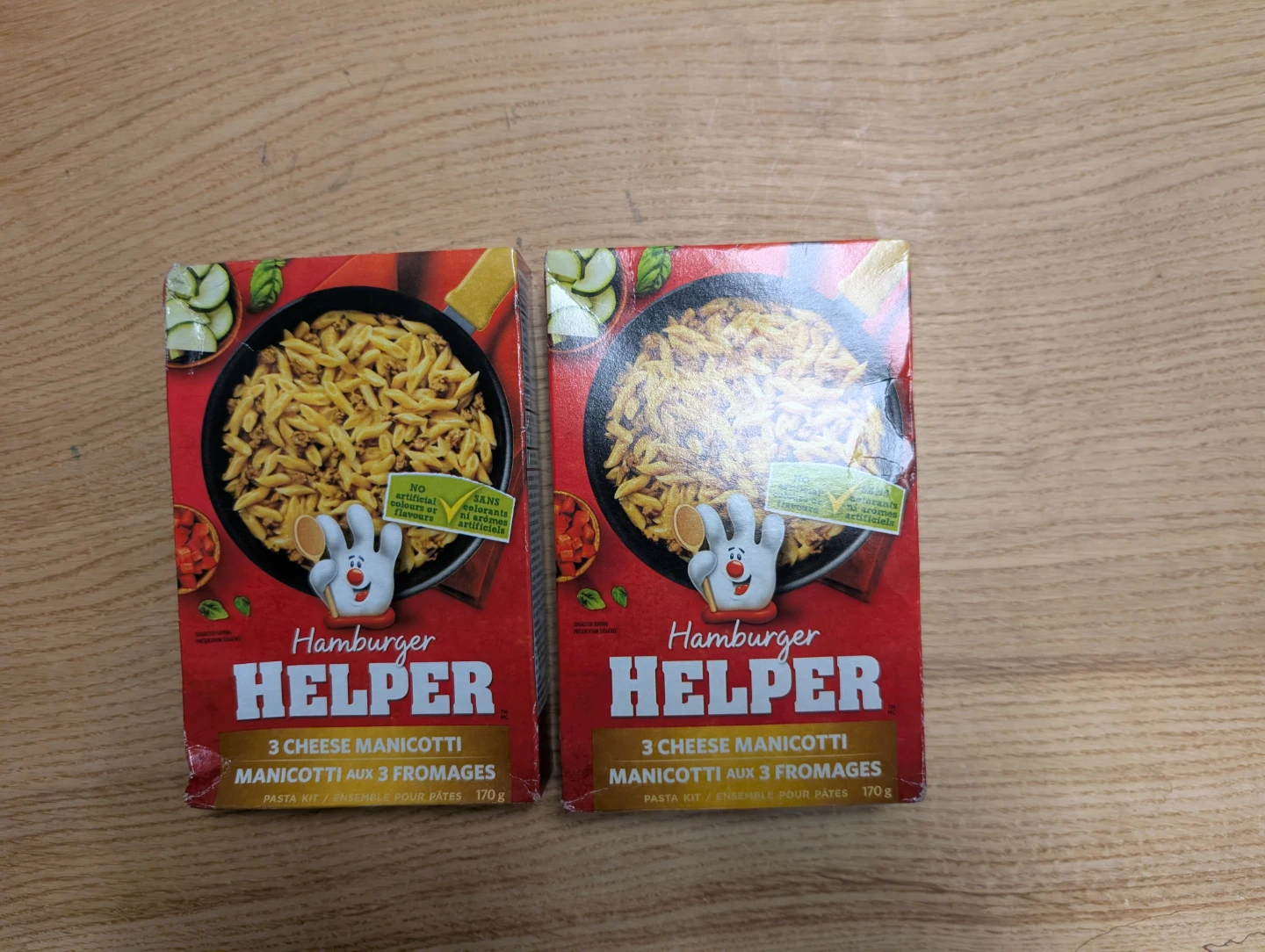 2x Hamburger Helper 3 Cheese Manicotti Pasta Kit
