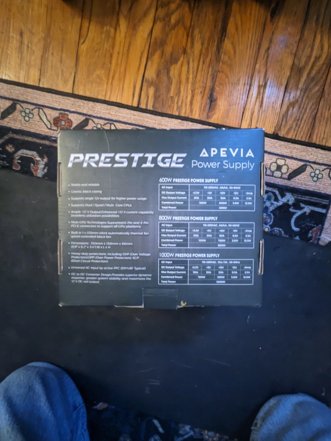 Apevia 800W Prestige Power Supply ATX-PR800W
